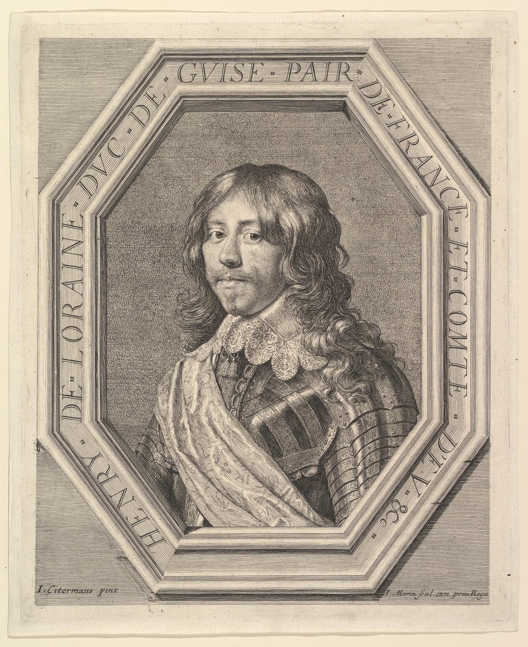 Henrik II av Lorraine, hertig av Guise. av Jean Morin