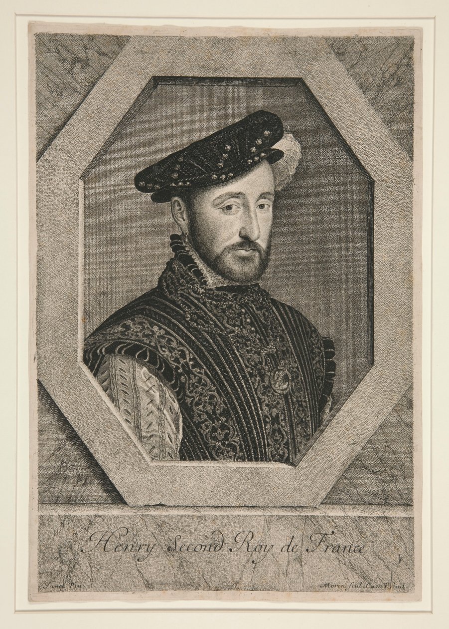Henrik II, kung av Frankrike (1519-1559) av Jean Morin