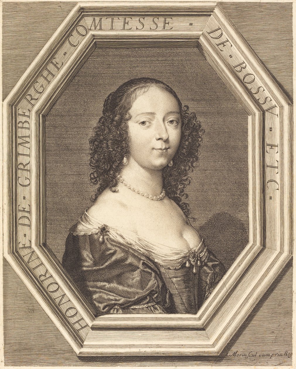 Honorine Grimberge, grevinna av Bossu av Jean Morin