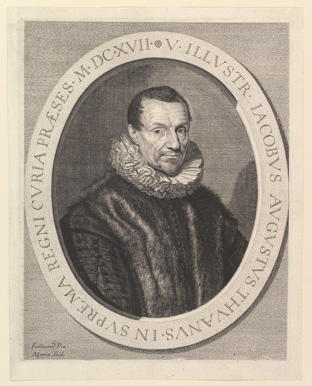 Jacques-Auguste de Thou, förste talman i parlamentet. av Jean Morin