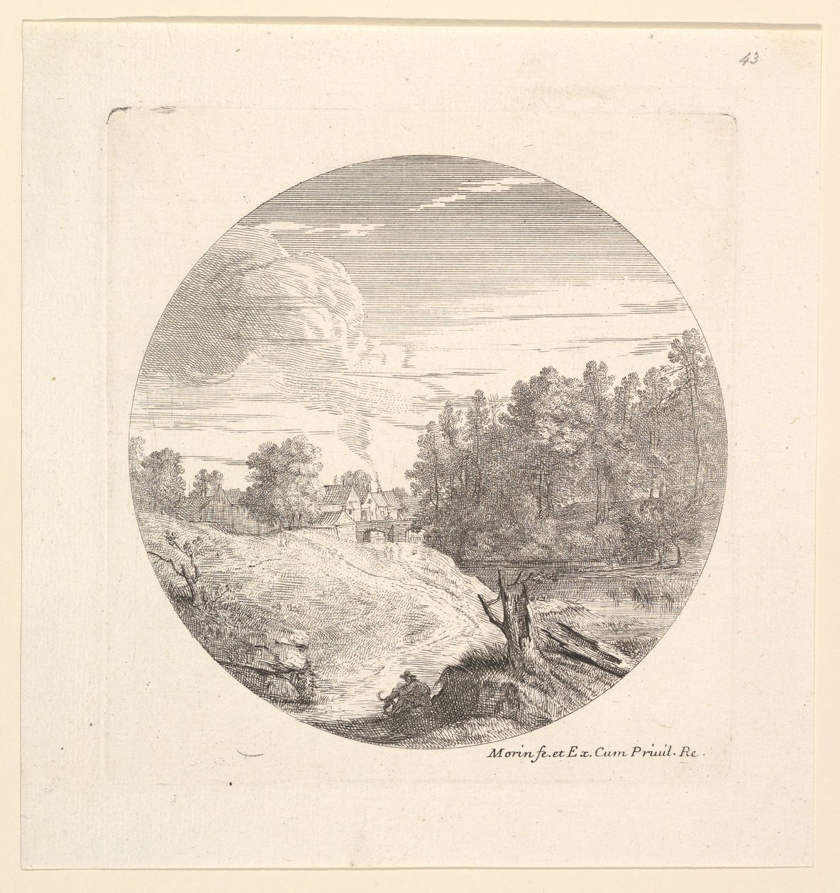 Bonden och hans hund. av Jean Morin