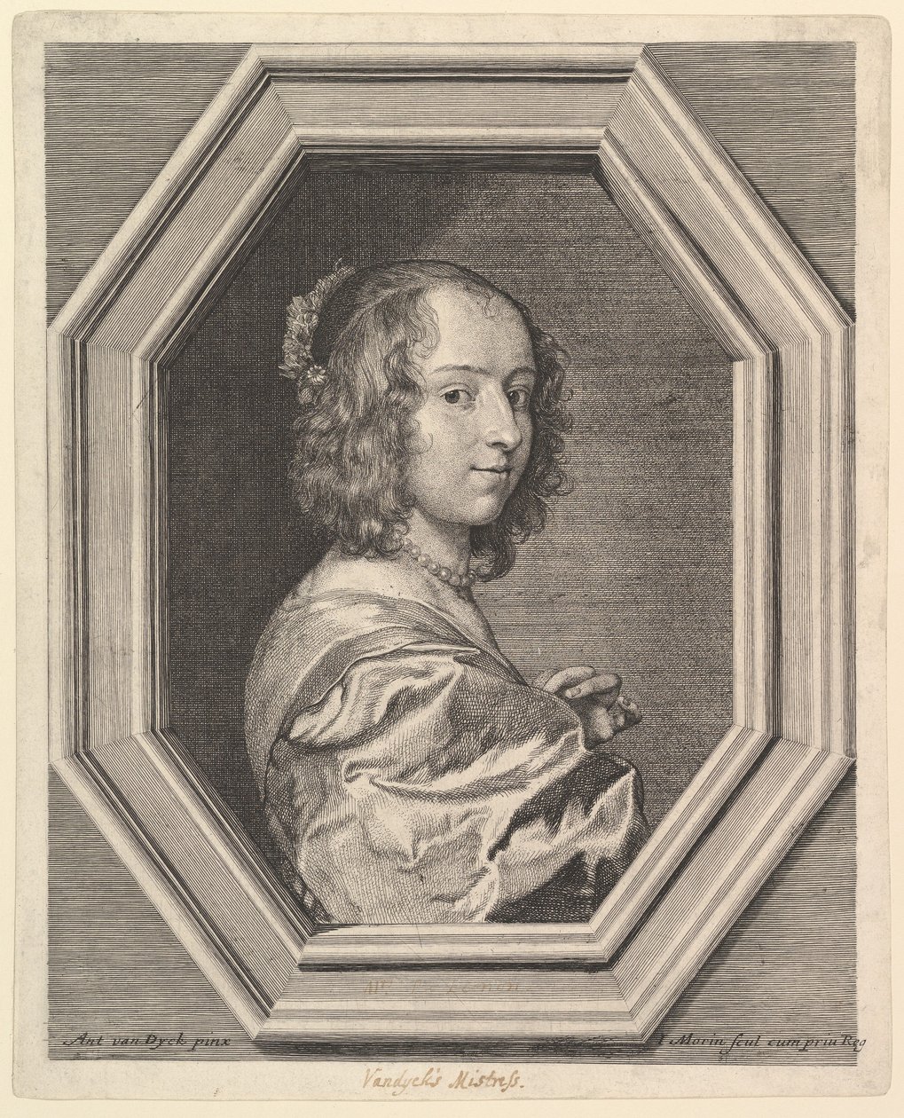 Marguerite Lemon, älskarinna till Antoine van Dyck. av Jean Morin