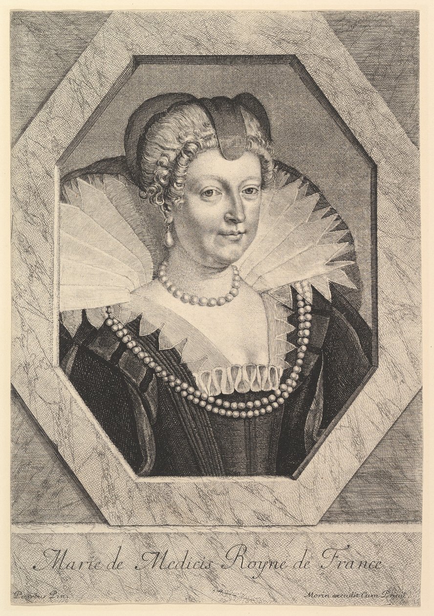 Marie de Medici, reine de France. av Jean Morin