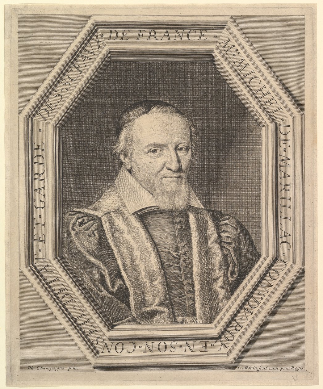 Michel de Marillac, statsråd och sigillvaktare, 1600-talet. av Jean Morin