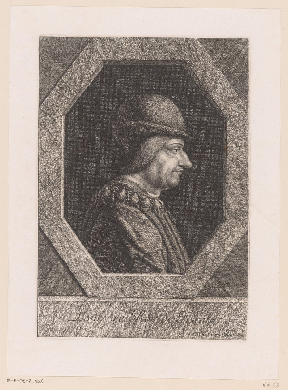 Porträtt av Ludvig XI, kung av Frankrike av Jean Morin