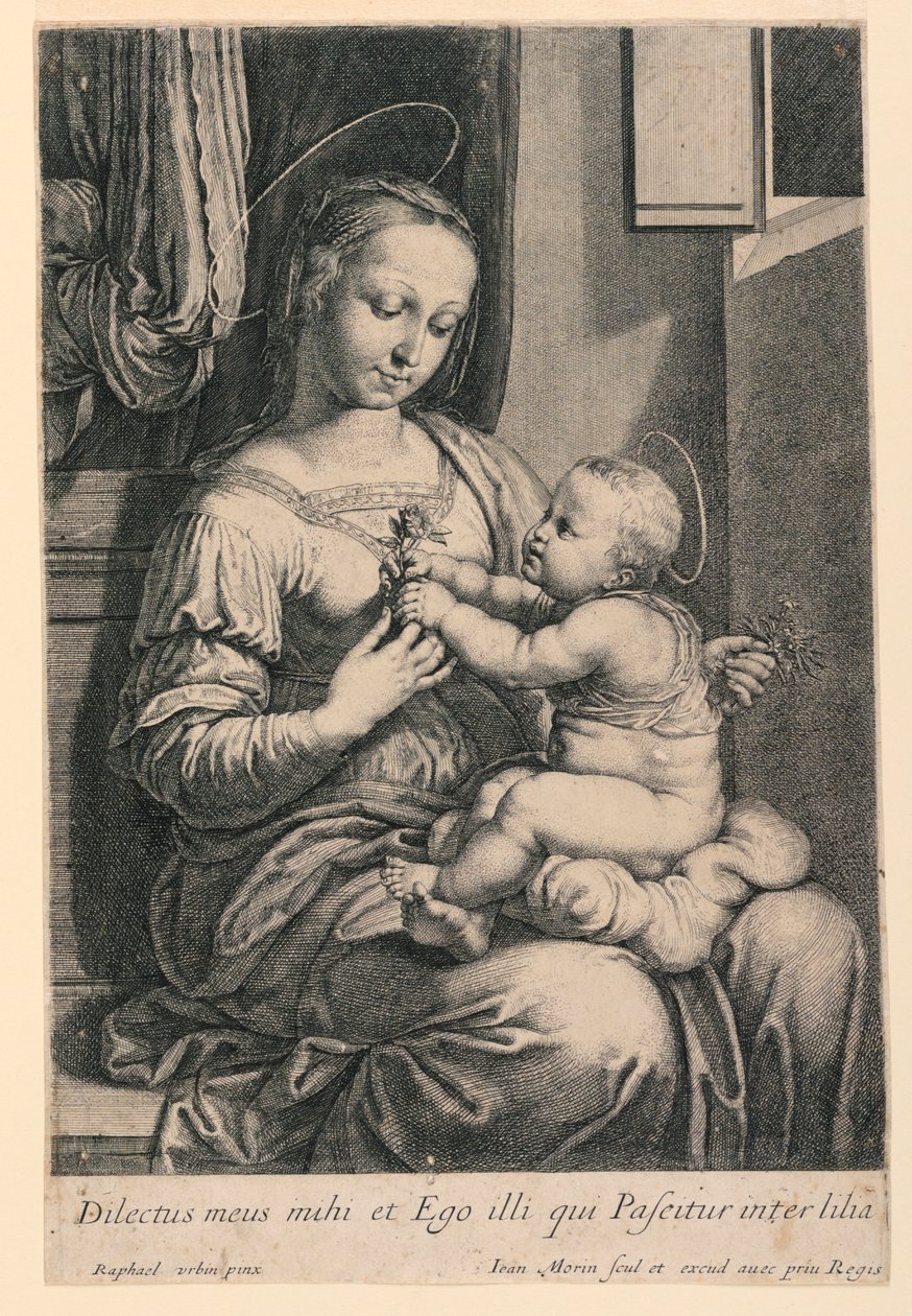 Madonnan och barnet av Jean Morin
