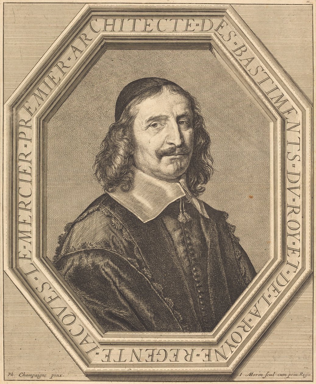 Jacques le Mercier av Jean Morin after Philippe de Champaigne