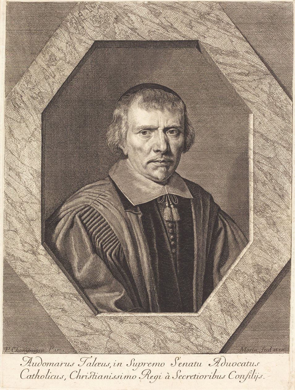 Omer Talon av Jean Morin after Philippe de Champaigne