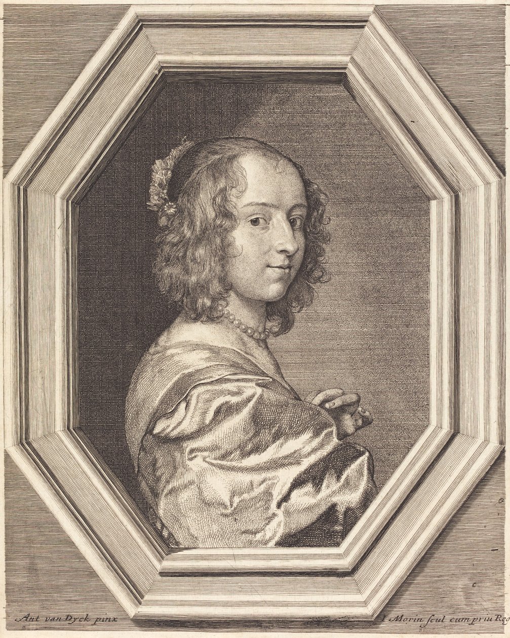 Marguerite citron av Jean Morin after Sir Anthony van Dyck