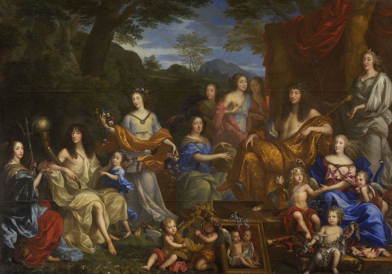 Ludvig XIV och kungafamiljen, 1670 av Jean Nocret