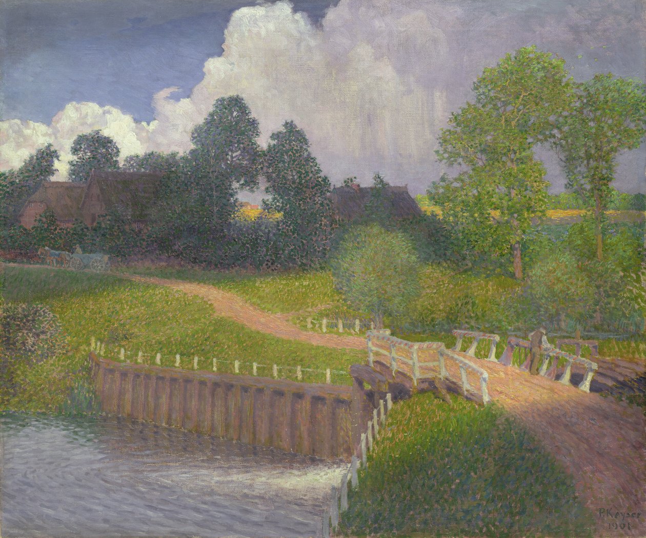Dammporten i Wohldorf, 1901 av Jean Paul Kayser