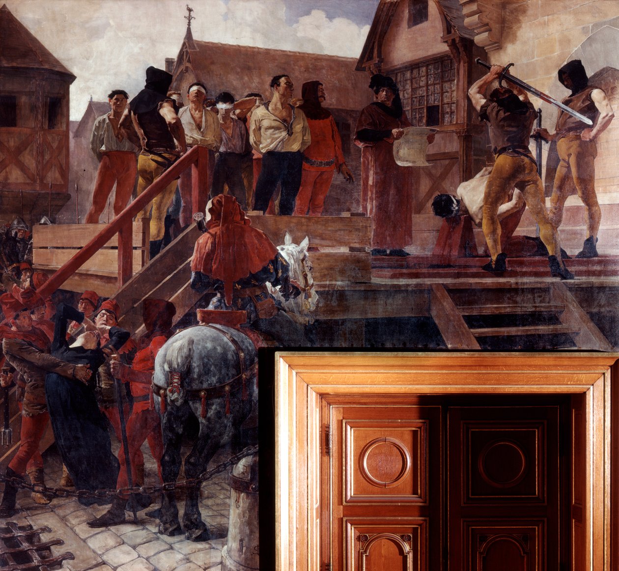 Avrättning av Jean Desmartes, 1383 1800-talets början av Jean Paul Laurens