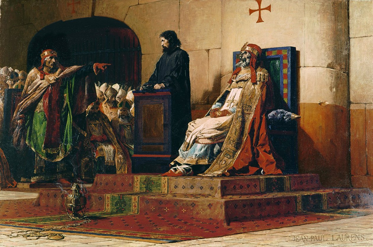 Påven Formosus och Stephen VII, 1870 av Jean Paul Laurens