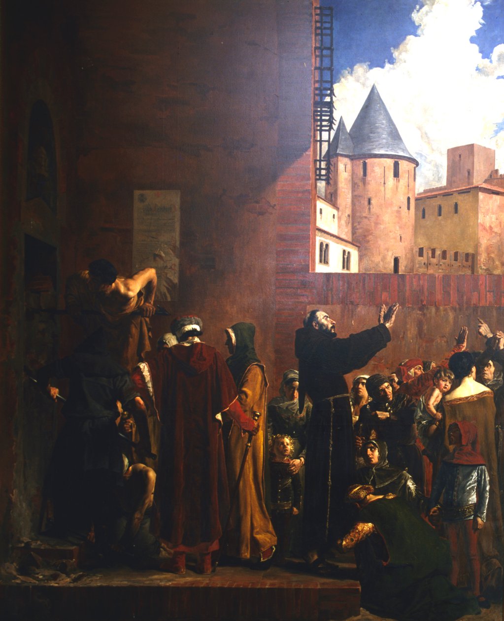 Belägringen av Carcassonne, 1209 c1858-1921 av Jean Paul Laurens