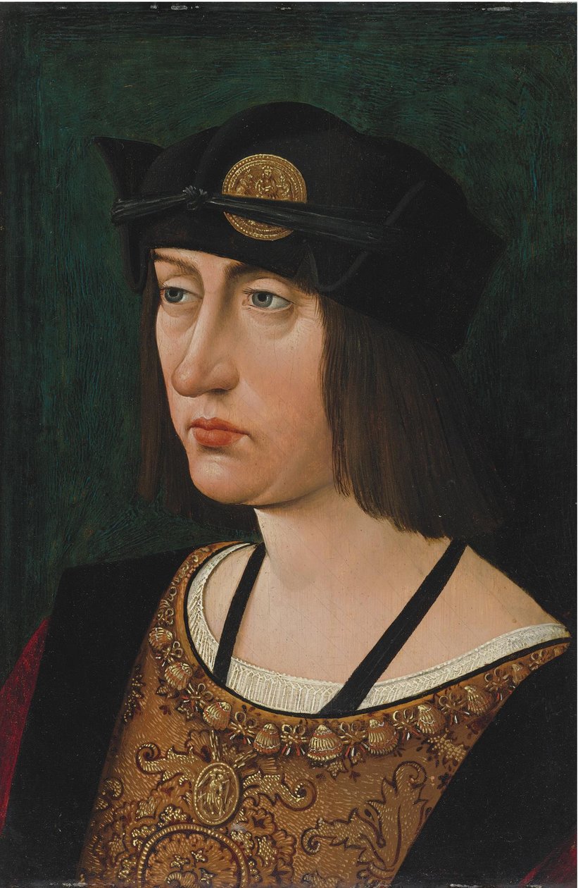 Porträtt av Ludvig XII, kung av Frankrike 1498-1515 av Jean Perreal