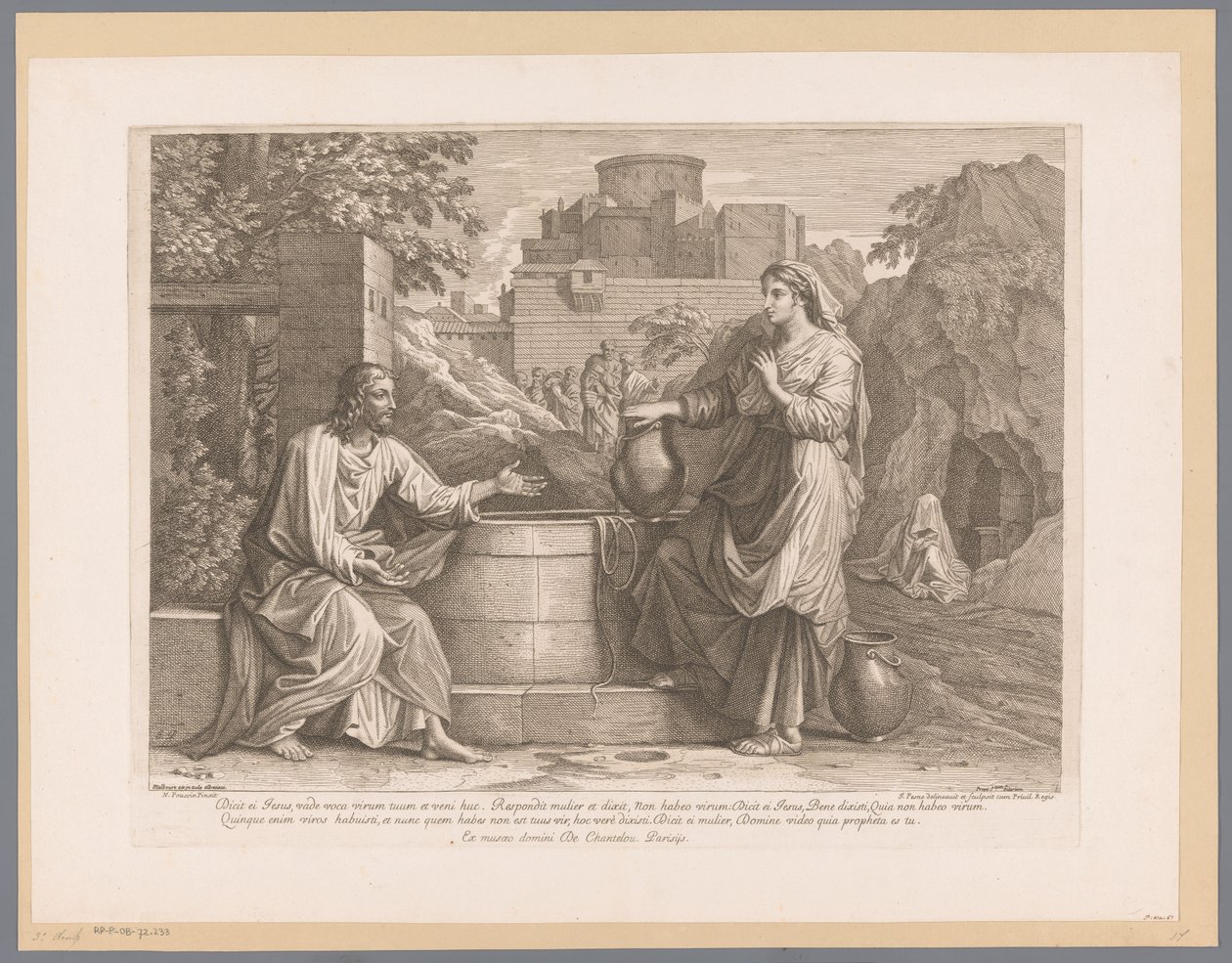 Kristus och den samaritanska kvinnan av Jean Pesne