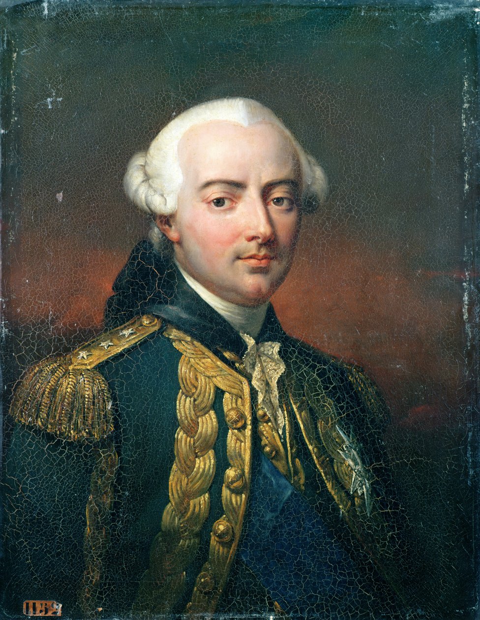 Porträtt av Charles Henri (1729-94) greve av Estaing av Jean Pierre Franque