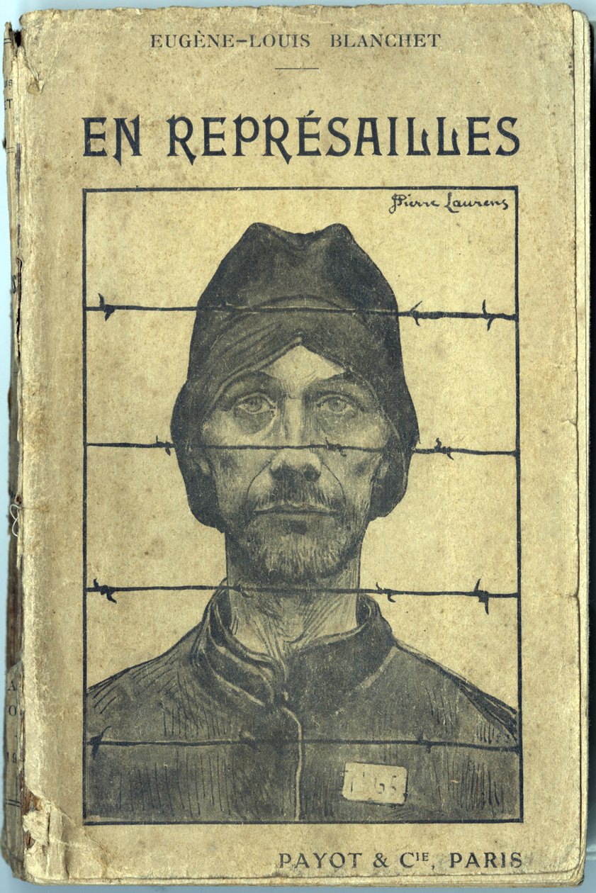 Omslag, "En reprisailles", av Eugene-Louis Blanchet, illustration av Jean-Pierre Laurens (1875-1933). Editions Payot et Compagnie, Paris av Jean Pierre Laurens
