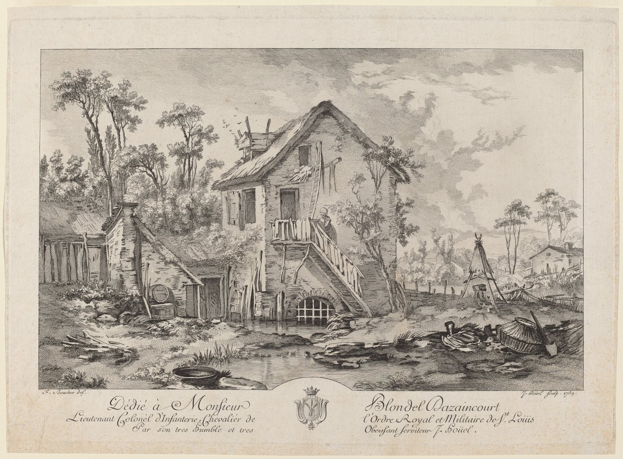 Gård av Jean Pierre Louis Laurent Hoüel after François Boucher