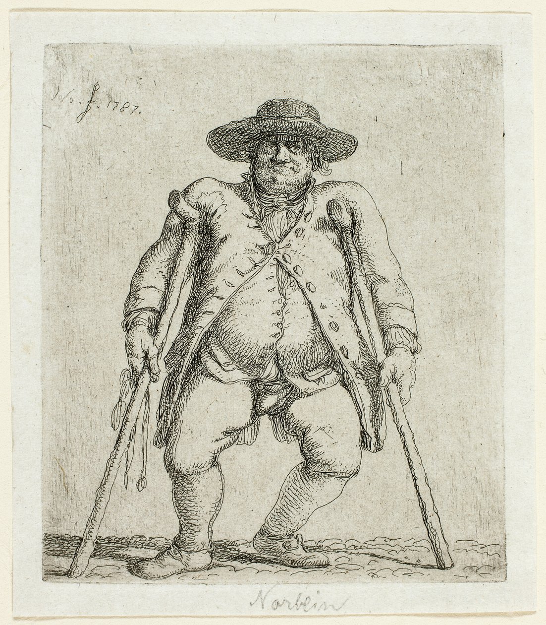 Beggar Man av Jean Pierre Norblin de La Gourdaine