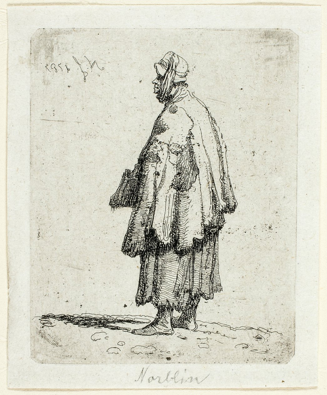 Beggar Woman av Jean Pierre Norblin de La Gourdaine