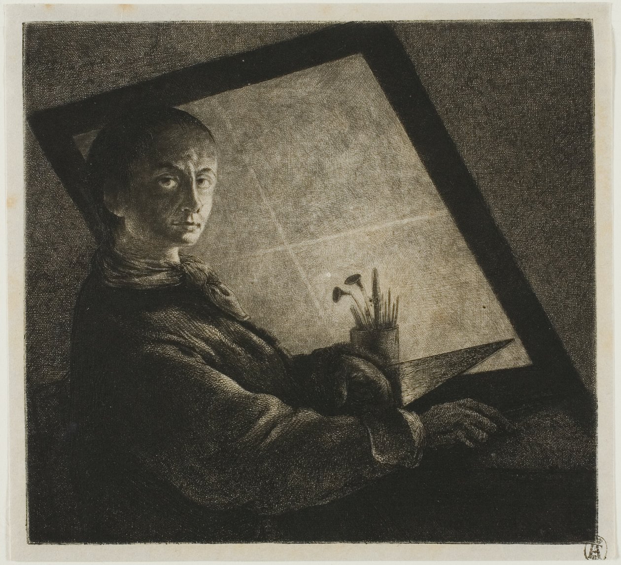 Självporträtt av Jean Pierre Norblin de La Gourdaine