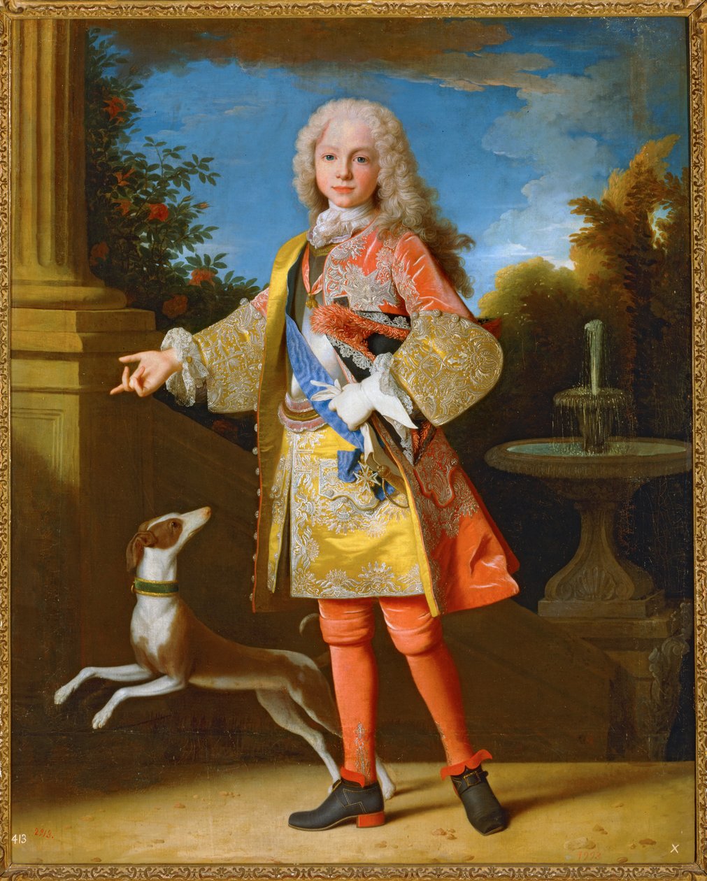 Ferdinand VI av Spanien som barn ... (målning på duk) av Jean Ranc