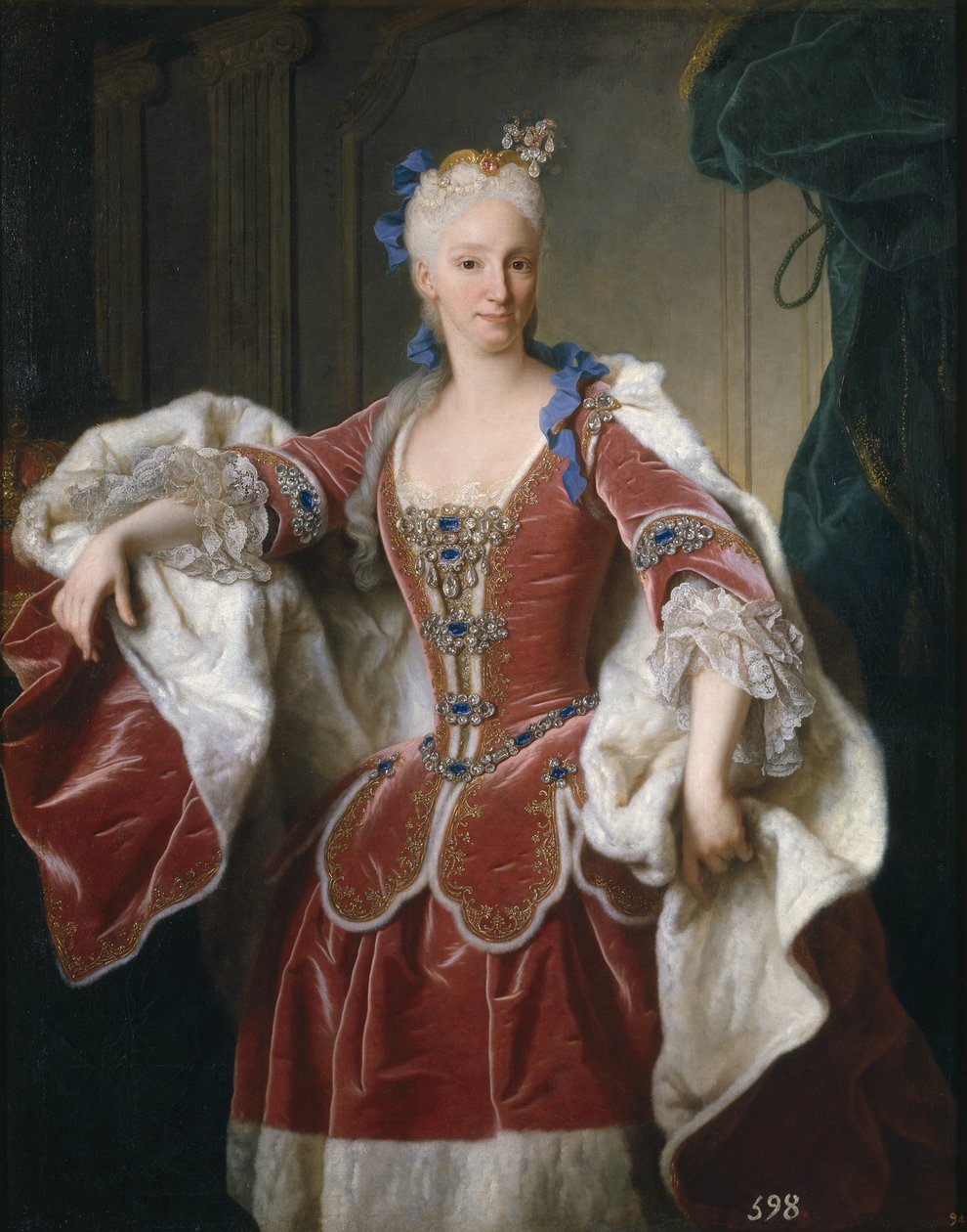Porträtt av Elisabeth Farnese, drottning gemål av Spanien, 1723 av Jean Ranc