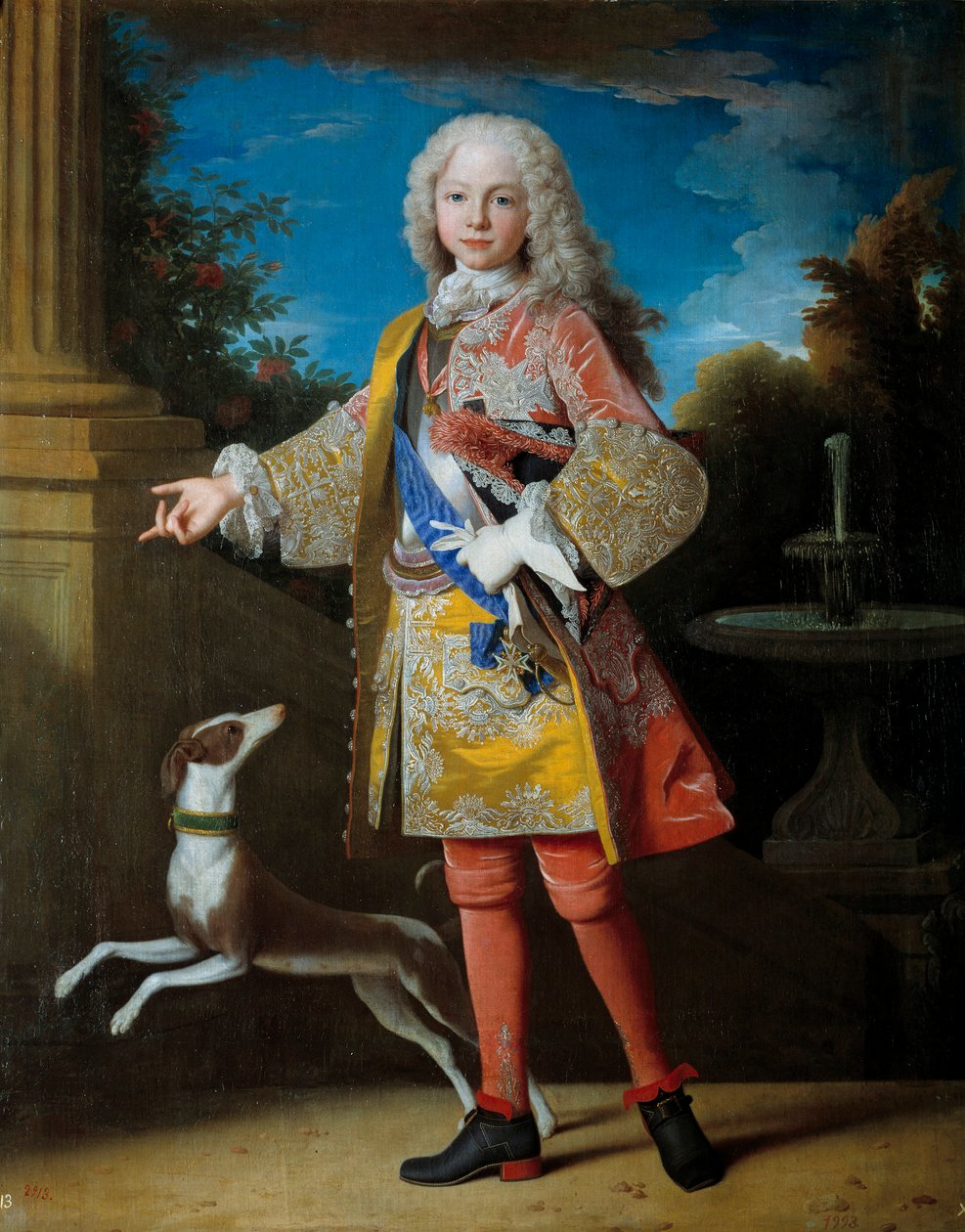 Porträtt av Ferdinand de Bourbon, prins av Asturien: Framtidens Ferdinand VI dit le Sage (1713-1759), kung av Spanien, målning av Jean Ranc (1674-1735). 1700-talet, Pradomuseet Madrid - Porträtt av Ferdinand av Bourbon, prins av Asturien, sen Ferdinand VI av Jean Ranc