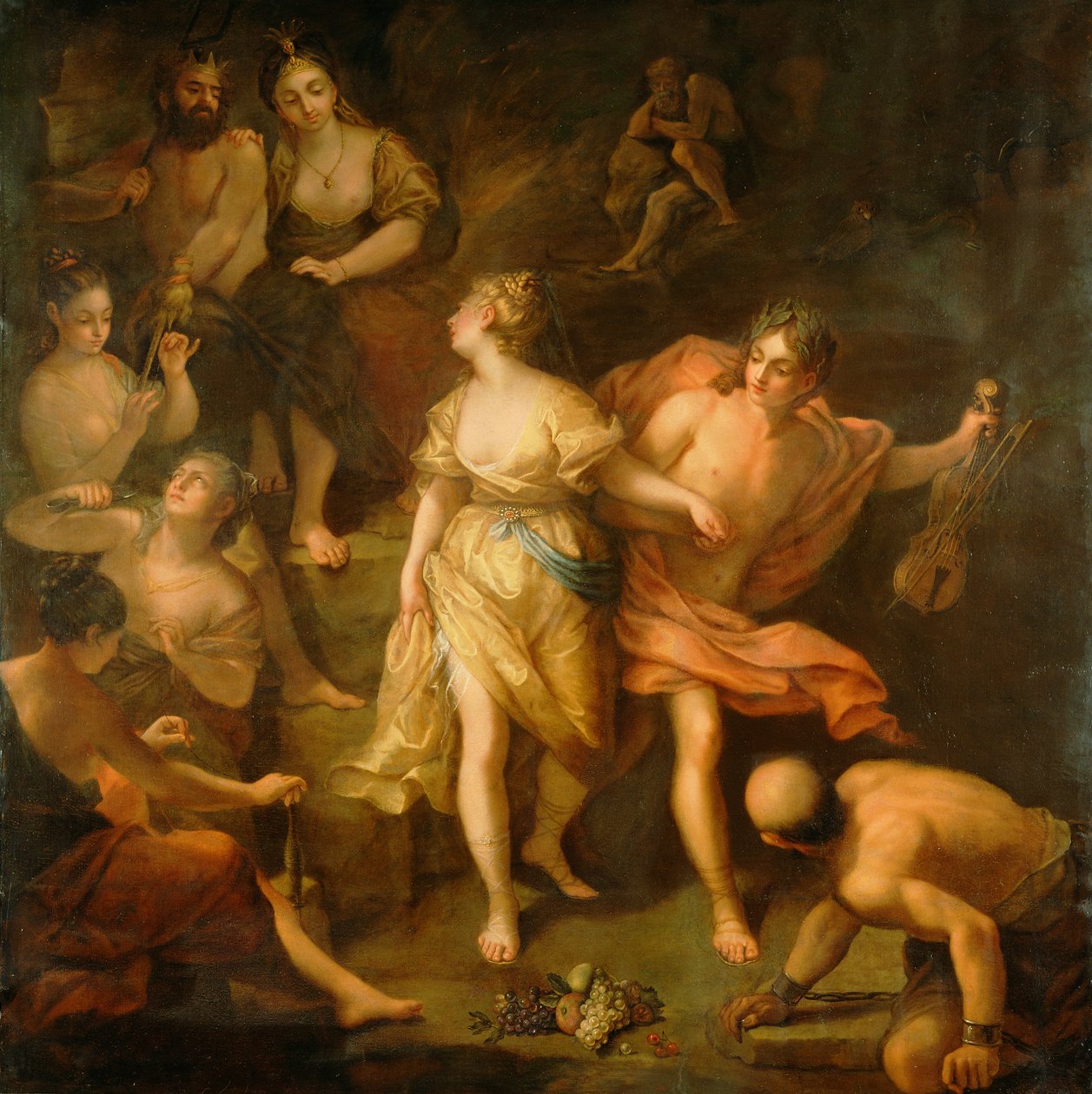 Orfeus och Eurydike, ca 1709 av Jean Raoux