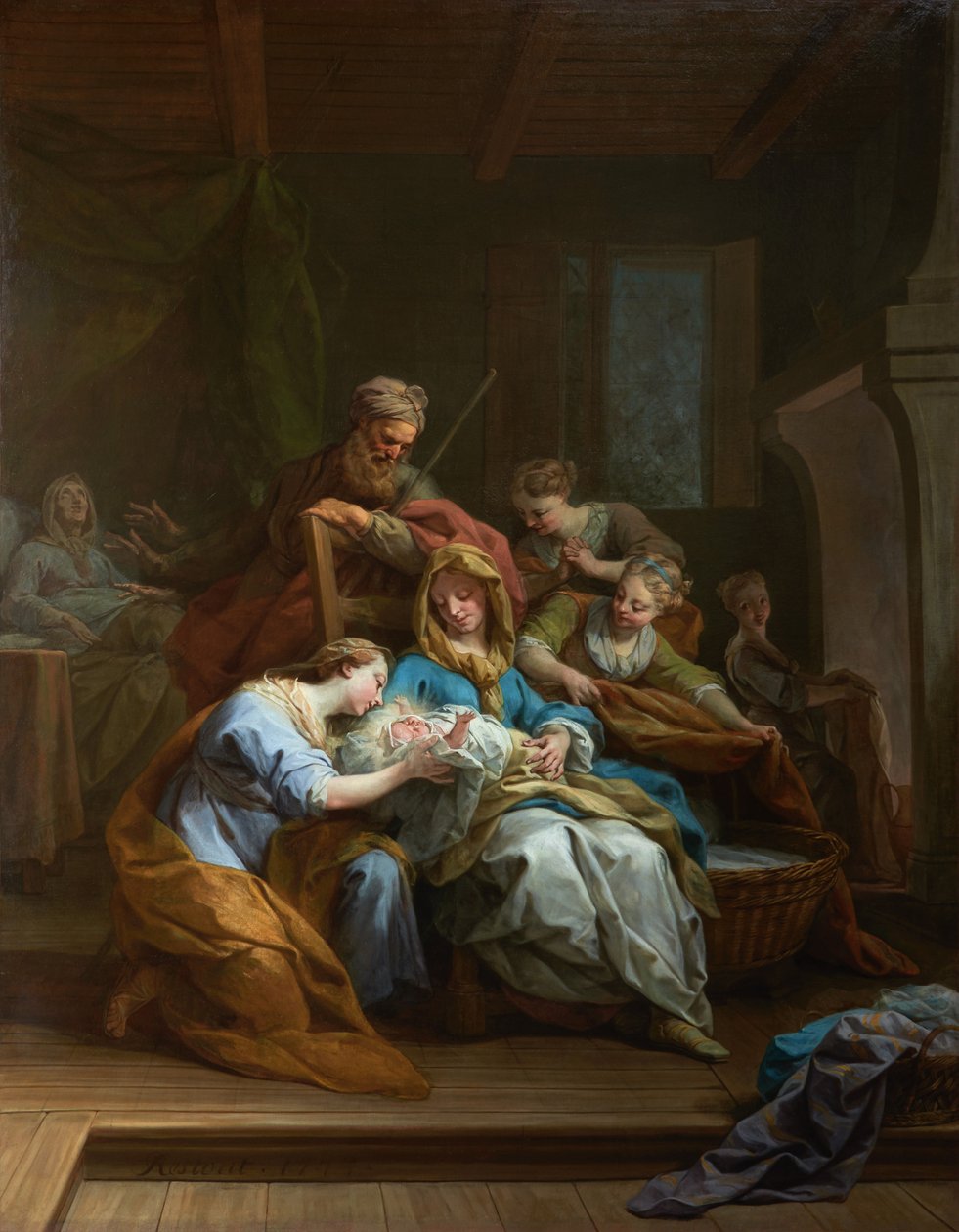 Franska: La Nativité de la Vierge av Jean Restout