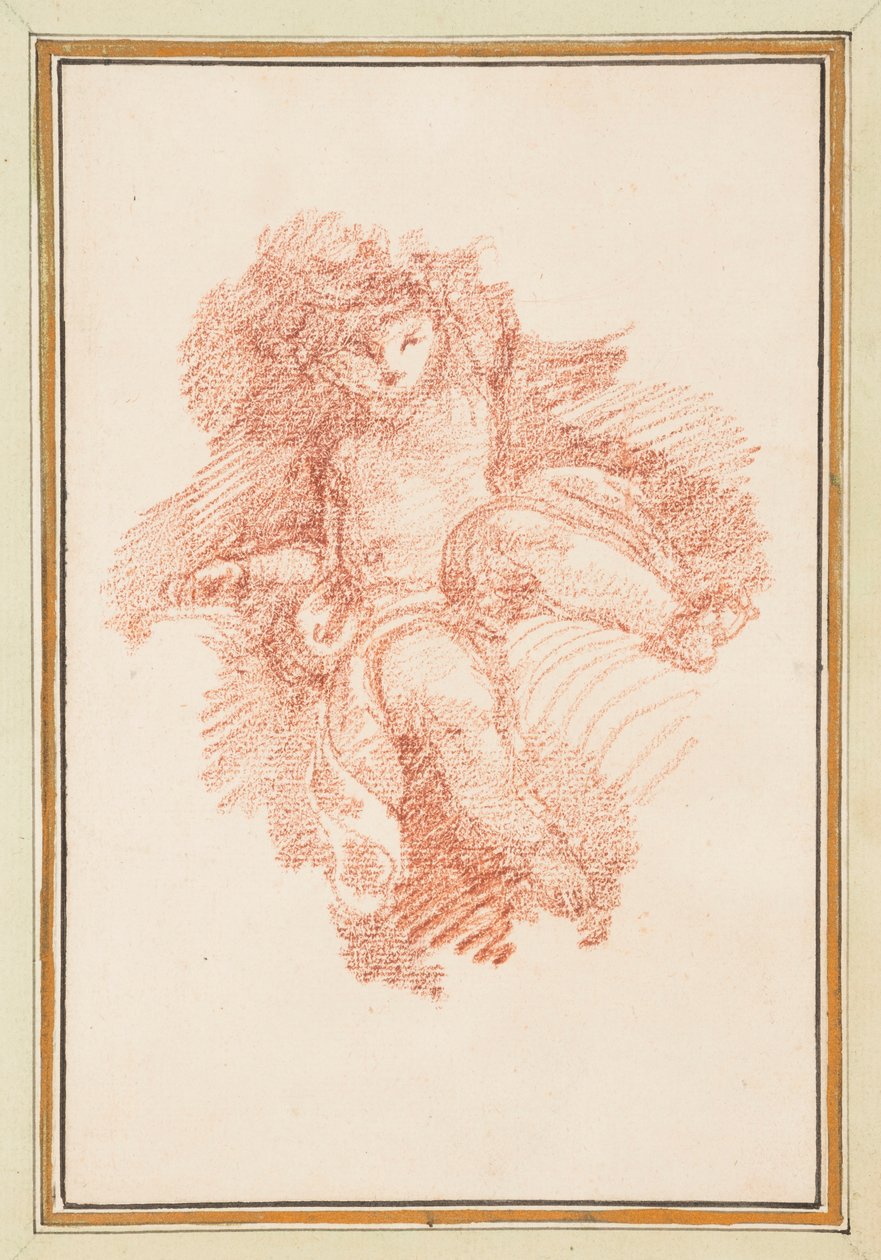 Sittande putto av Jean Robert Ango
