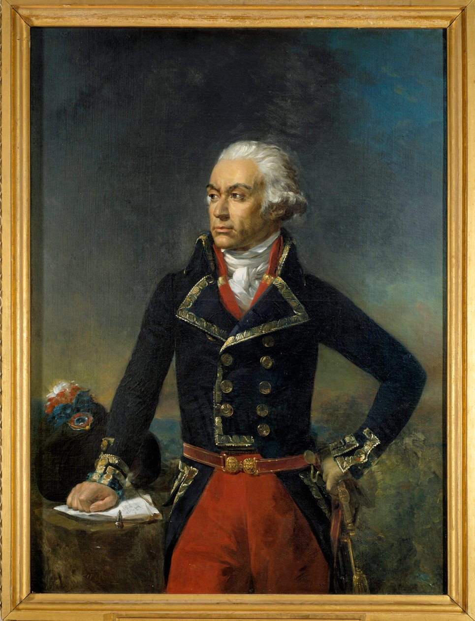 Porträtt av Charles Francois Dumouriez, chef för Northern Armee 1792 (1739-1823) Målning av Jean-Sebastien Rouillard (1789-1852) 1835 Sön. 1,35x1 m. av Jean Sebastien Rouillard
