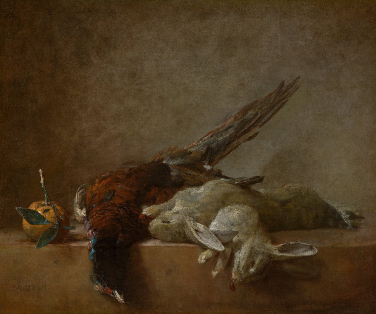 Stilleben med vilt, troligen 1750-tal. av Jean Baptiste Simeon Chardin