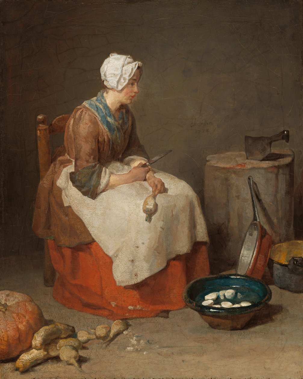 The Kitchen Maid av Jean Baptiste Simeon Chardin