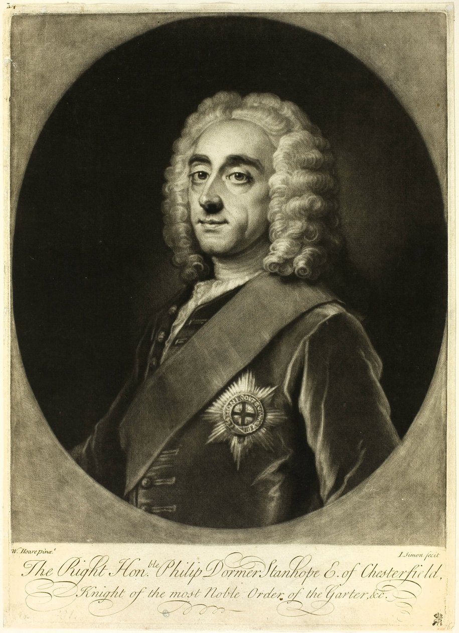 Philip Stanhope, earl av Chesterfield av Jean Simon