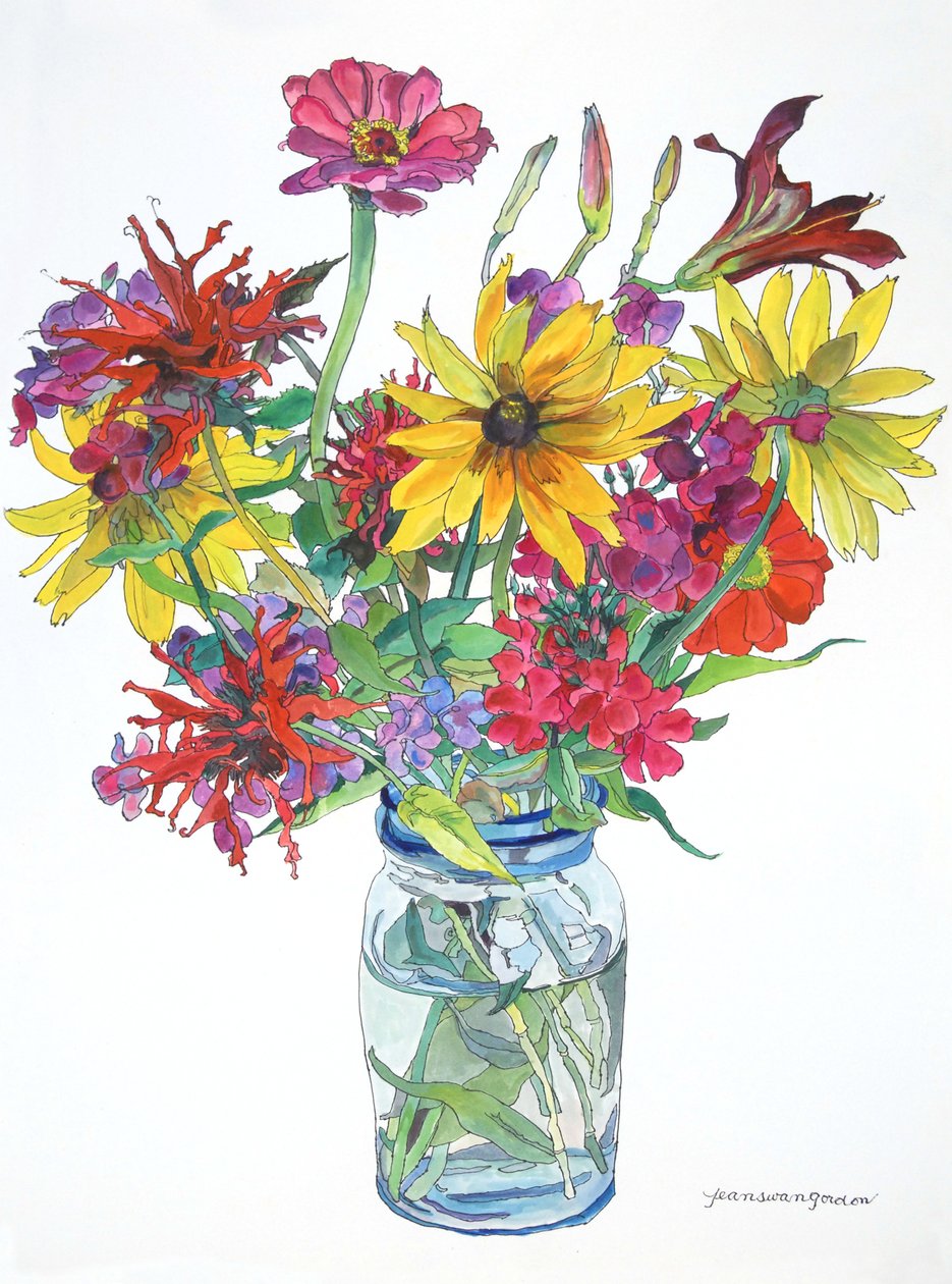 East Boothbay, 2010 (akvarell och bläck på papper) av Jean Swan Gordon