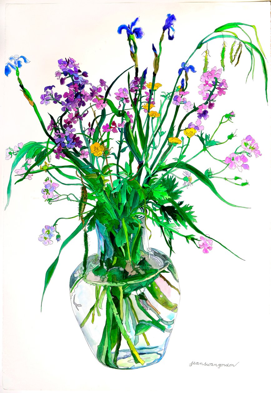 High Summer (akvarell  bläck på papper) av Jean Swan Gordon
