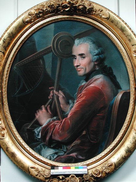 Porträtt av Antoine-Joseph Loriot (1716-82) 1763 av Jean Valade