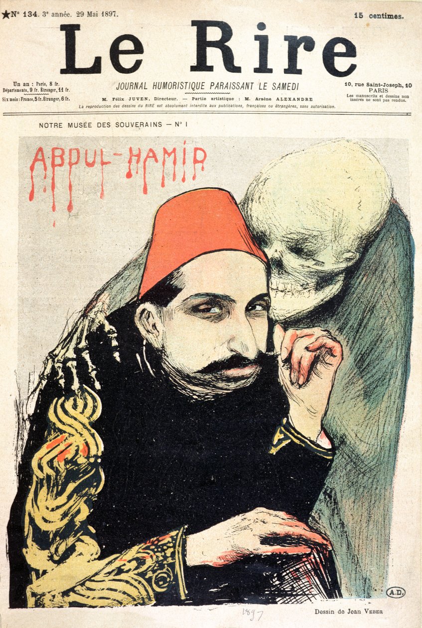 Karikatyr av Abd al-Hamid II (1842-1918) från "Le Rire", 29 maj 1897 av Jean Veber