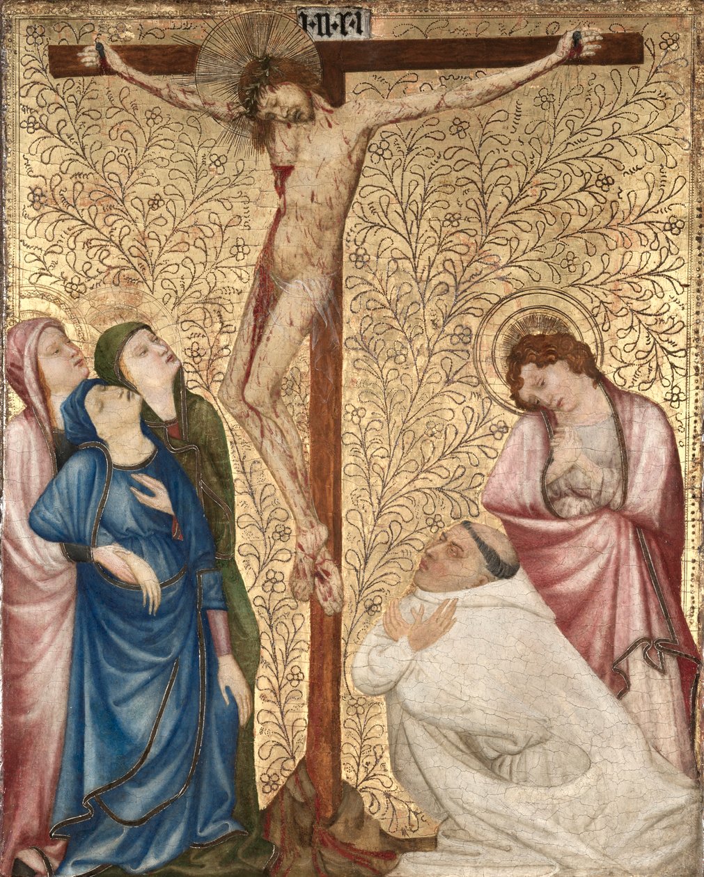 Golgata med en kartusianermunk av Jean de Beaumetz