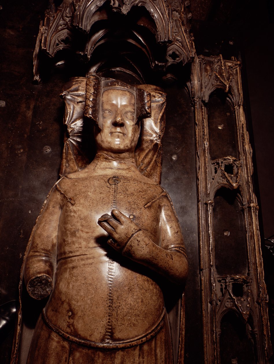 Bild av Philippa av Hainault (alabaster) av Jean de Liege