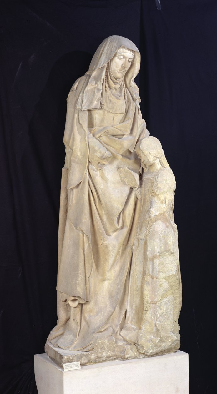 St. Anne utbildar Jungfrun, från Chateau des Ducs de Bourbon, Chantelle, ca 1500-03 av Jean fl.c.1465 c.1516 Guilhomet