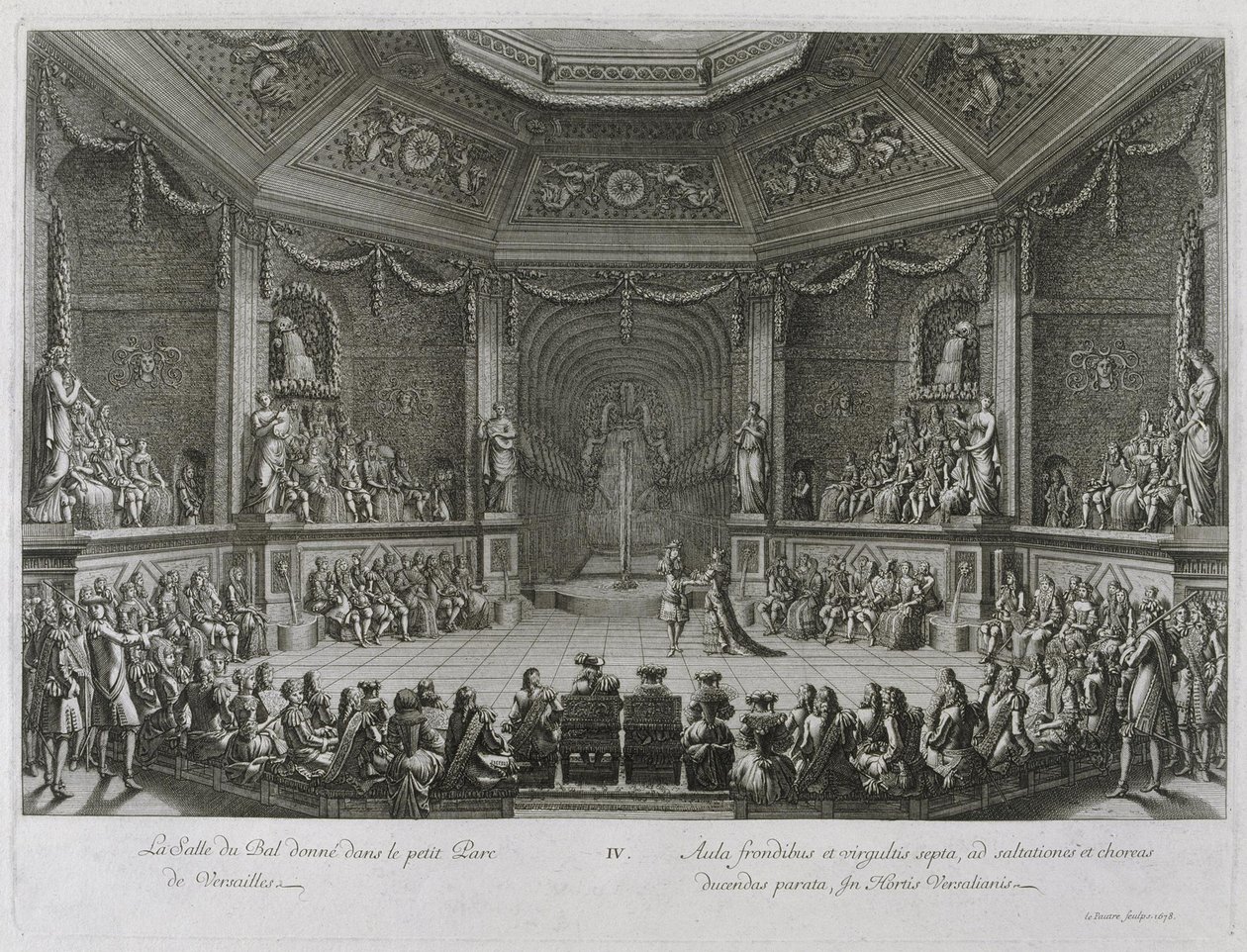 The Great Royal Entertainment of Versailles, 18 juli 1668 av Jean le Pautre