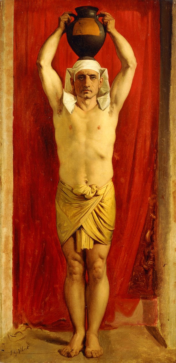 egyptisk vattenbärare, av Jean or Jehan Georges Vibert