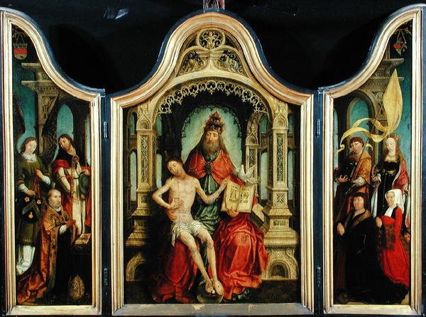 Treenighetens triptyk, 1513-18 av Jean the Elder Bellegambe