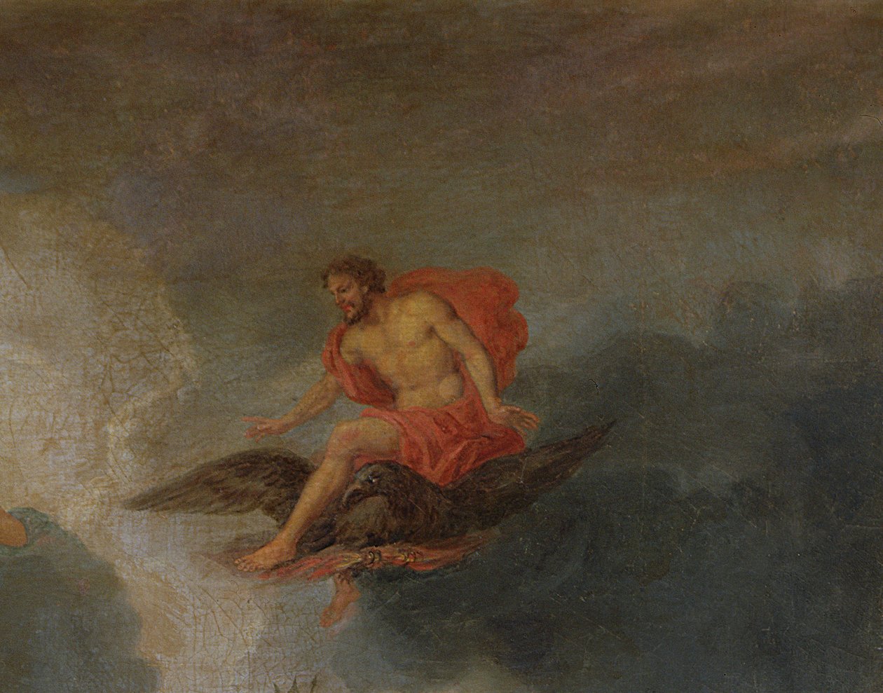 Zeus, detalj från The Groves of Versailles, 1688-93 av Jean the Younger Cotelle