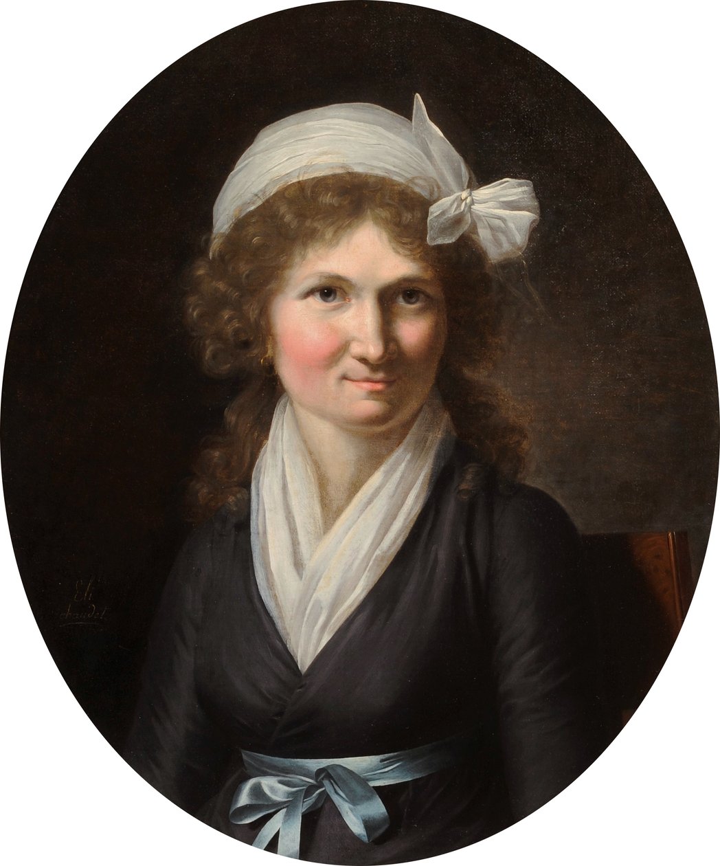 Porträtt av en kvinna under Directoire av Jeanne Elisabeth Chaudet