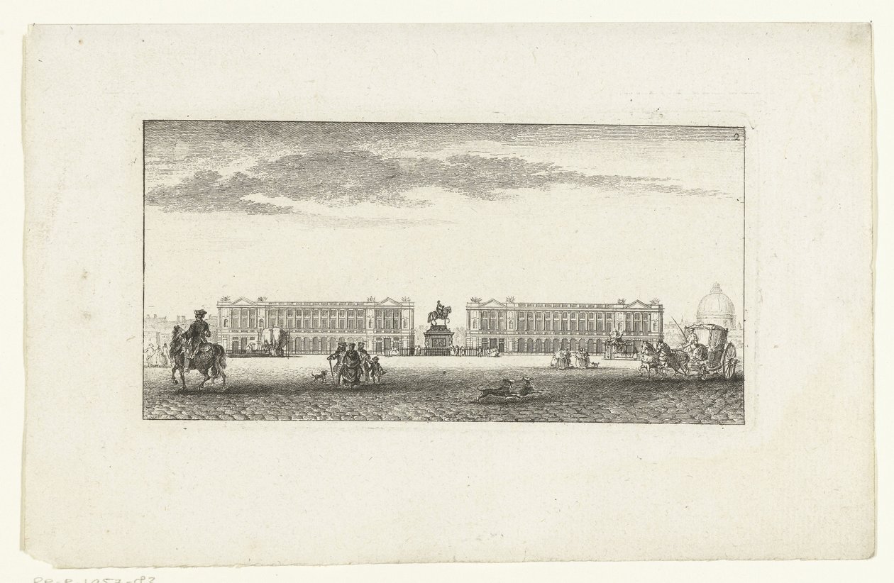 Utsikt över Place Louis XV i Paris Vues de Paris (serietitel) Views of Paris (serietitel) av Jeanne Françoise Ozanne
