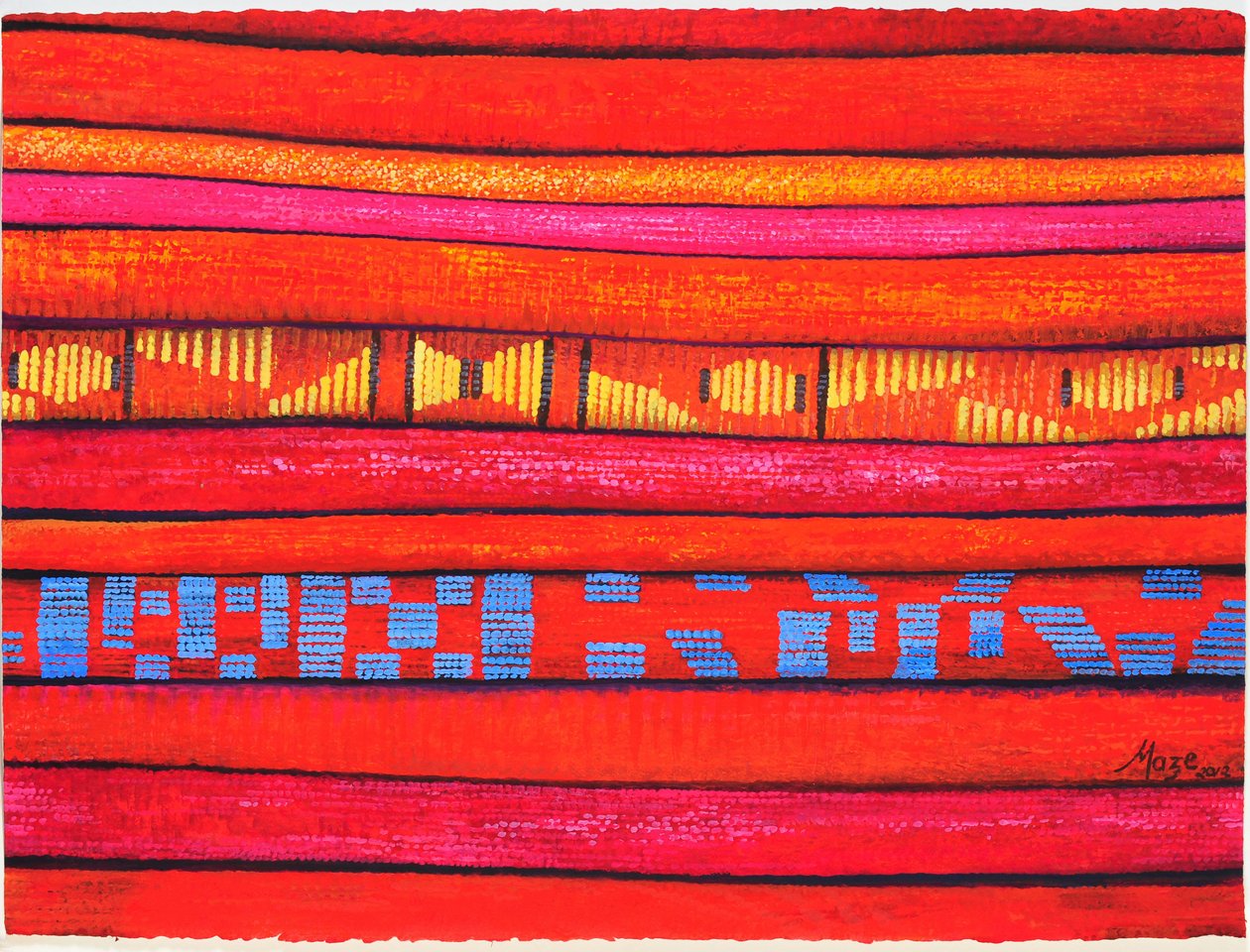 Marockanska tyger 1, 2013 av Jeanne Maze
